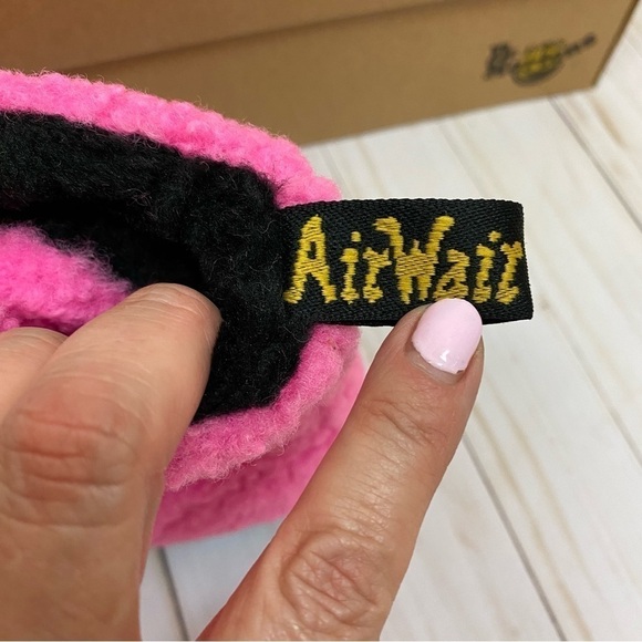 Dr. Martens 1460 Pascal Lux Borg Faux Fur Clash Pink Combat Boot Size 6‎ Women - Picture 9 of 12